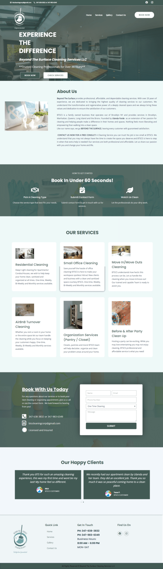 House Cleaning WordPress Website Design in 2023